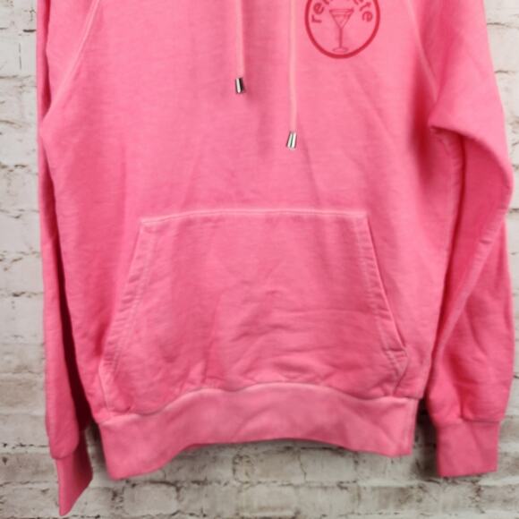 Retrofete Vanessa Hoodie Size Small Hot Pink Logo NWT Oversized Fit Pocket - Picture 5 of 11
